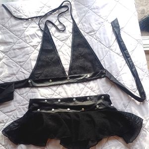 Fishnet Skirt Outfit